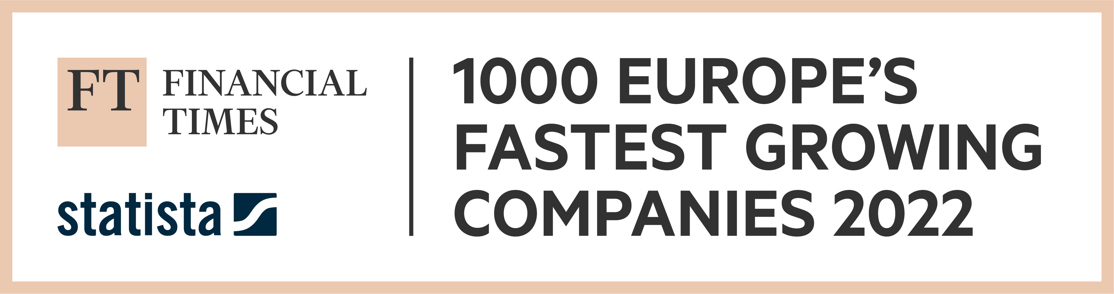 Europe Fastest Growing Companies badge